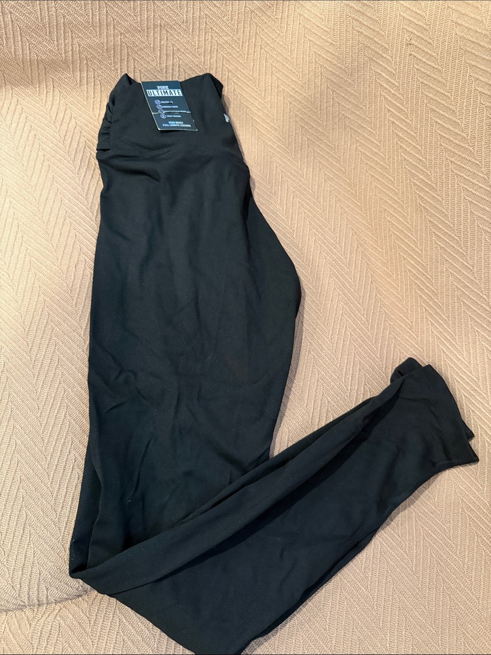 PINK Victoria's Secret Black High-Rise Leggings S